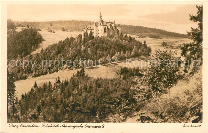 Burg Lauenstein Frankenwald Fraenkisch Thueringische Grenzwarte