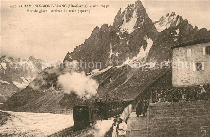 Chamonix Mont Blanc Mer de glace Train