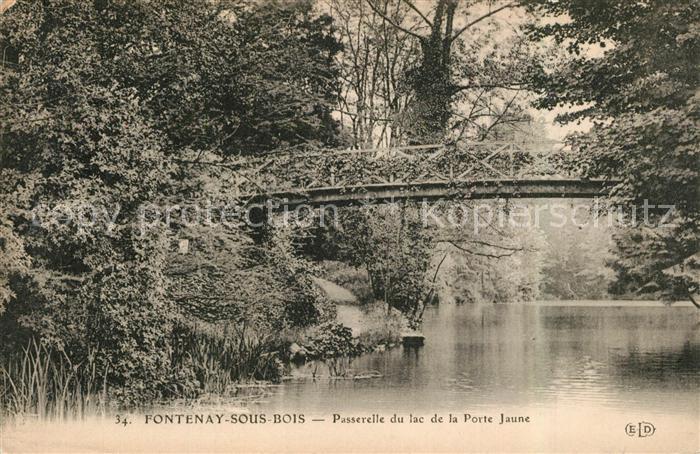 Fontenay-sous-Bois Passerelle du lac de la Porte Jaune