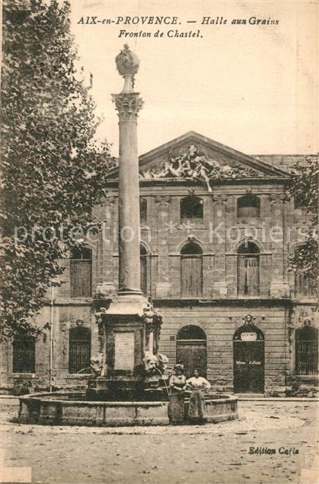 Aix-en-Provence Halle aux Grains Fronton de Chastel
