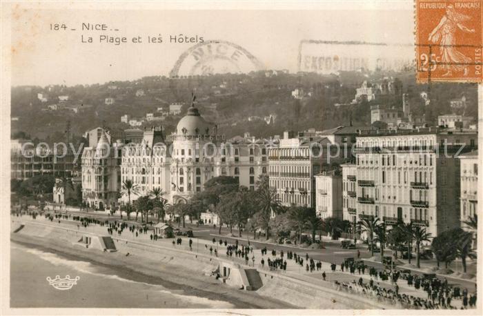 Nice Alpes Maritimes Plage et les Hotels