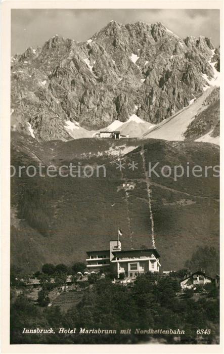 Innsbruck Hotel Mariabrunn mit Nordkettenbahn