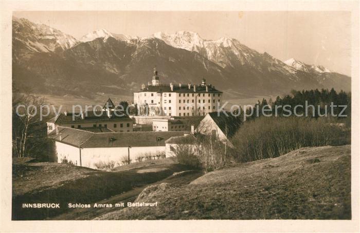 Innsbruck Schloss Amras mit Bettelwurf