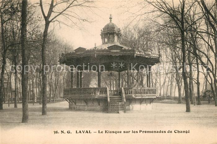 Laval Mayenne Kiosque sur les Promenades de Chang