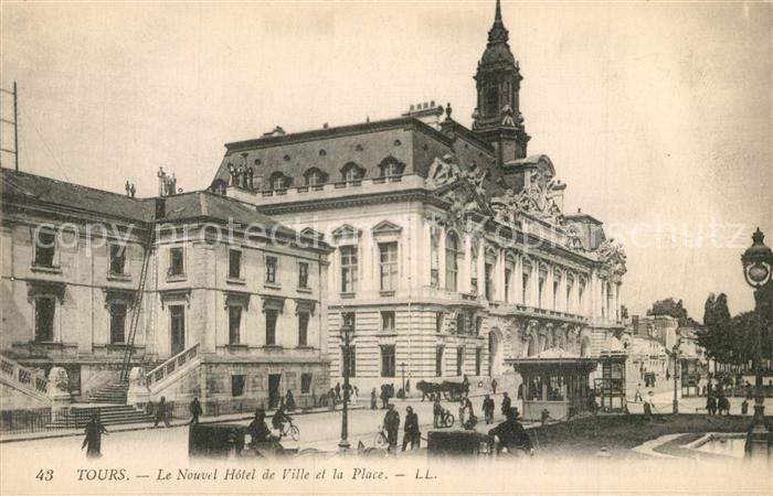 Tours Indre-et-Loire Nouvel Hotel de Ville et la Place