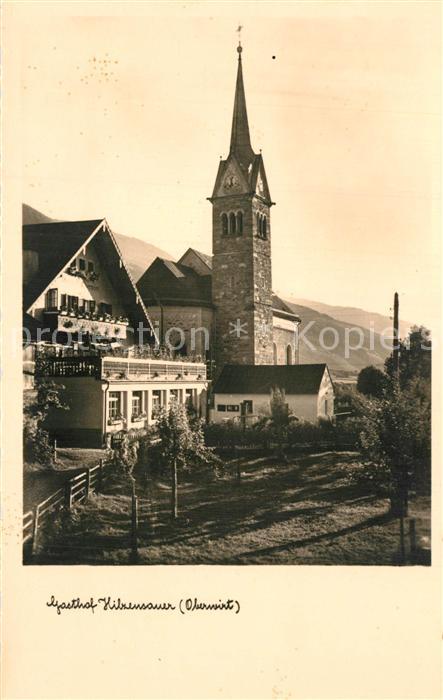 Niedernzell Kirche und Gasthaus Hilzensauer