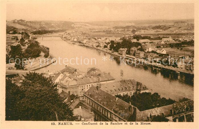 Namur sur Meuse Meuse Confluent de la Sambre