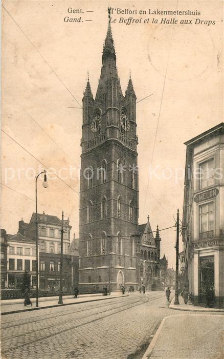 Gent Gand Flandre Le Beffroi et la Halle aux Draps