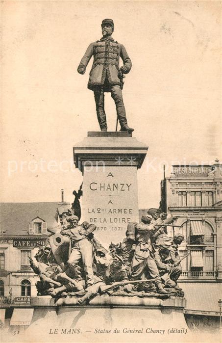 Le Mans Sarthe Statue du General Chanzy