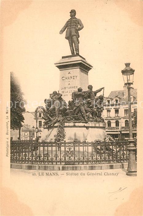 Le Mans Sarthe Statue du General Chanzy