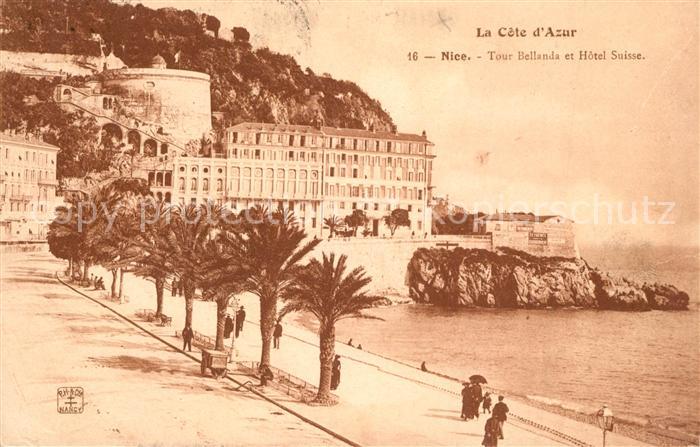 Nice Alpes Maritimes Tour Bellanda et Hotel Suisse