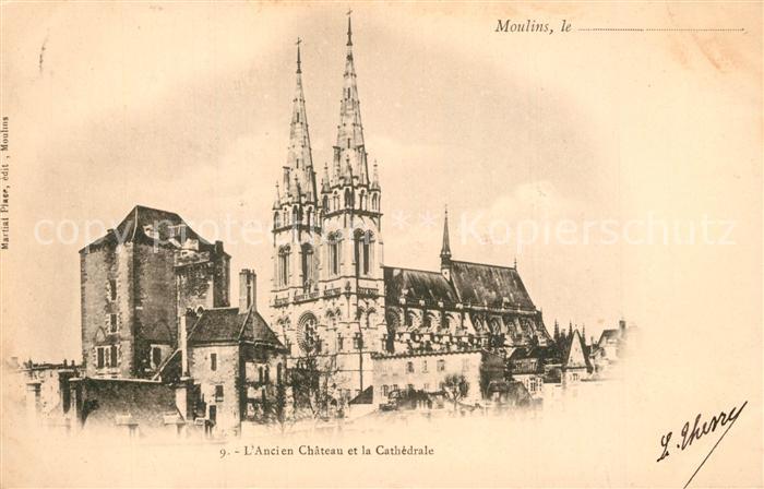 Moulins Allier Chateau et Cathedrale