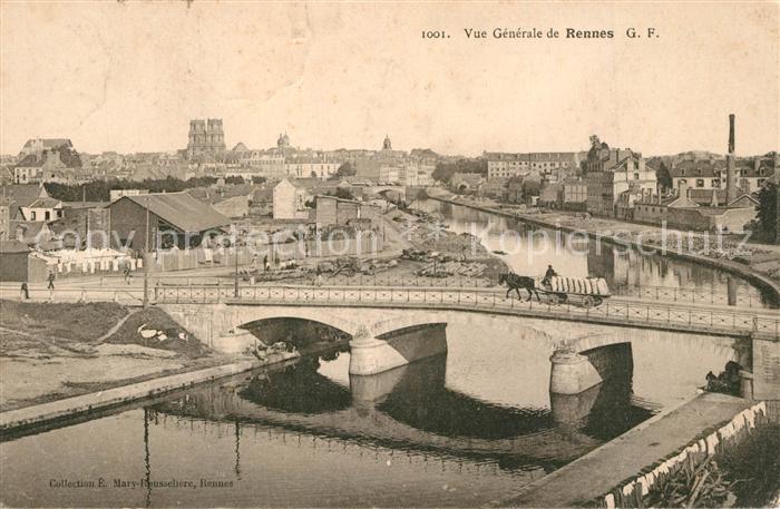 Rennes Ille-et-Vilaine Vue Generale Br?ckenpartie