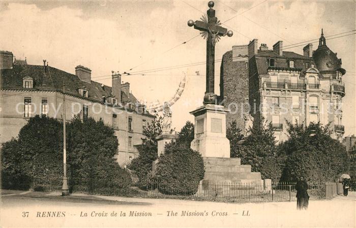 Rennes Ille-et-Vilaine Crois de la Mission