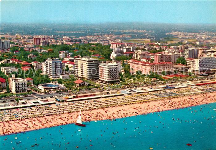 Riccione Fliegeraufnahme mit Strand