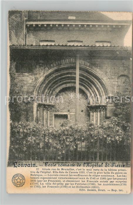 Louvain Flandre Hopital St. Pierre Porte romaine