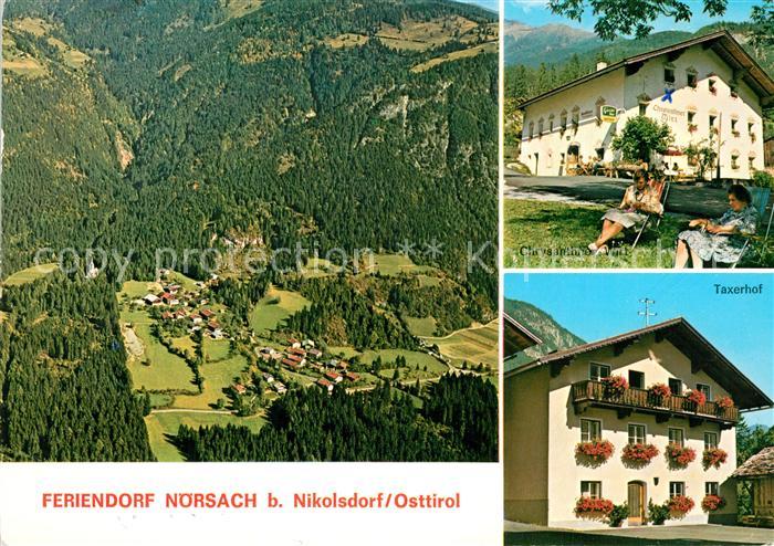 Noersach Feriendorf Fliegeraufnahme Gasthaus Gaestehaus Taxerhof