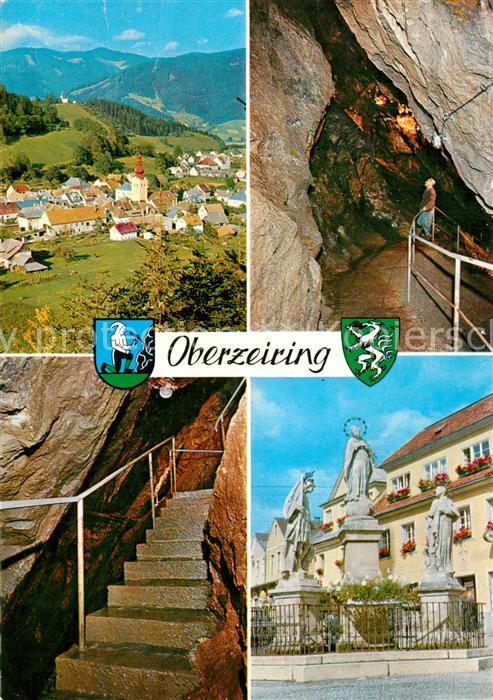 Oberzeiring Historisches Silbergruben Schaubergwerk Denkmal Statuen Landschaftsp