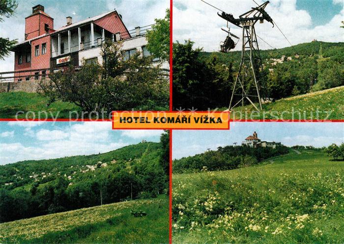 Krupka Hotel Komari Vizka Sessellift Landschaftspanorama