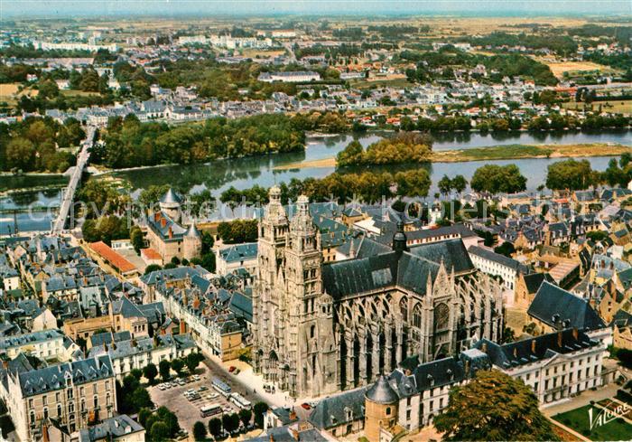 Tours Indre-et-Loire Cathedrale Saint Gatien La Loire vue aérienne Collection Le