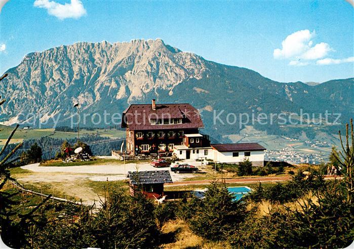 Groebming Steiermark Michaelerberghaus Berggaststaette mit Kammspitze Dachsteing