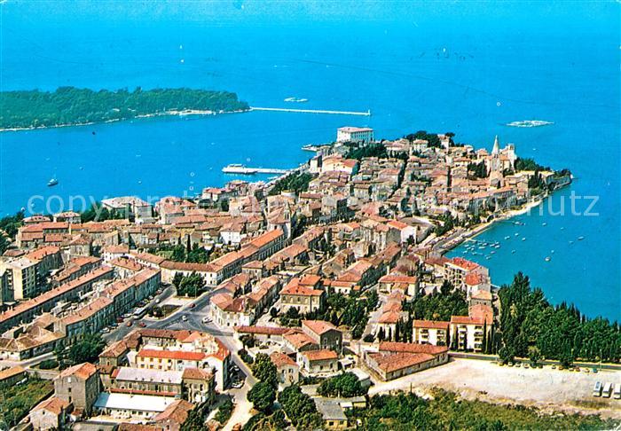 Porec Altstadt Landzunge Fliegeraufnahme