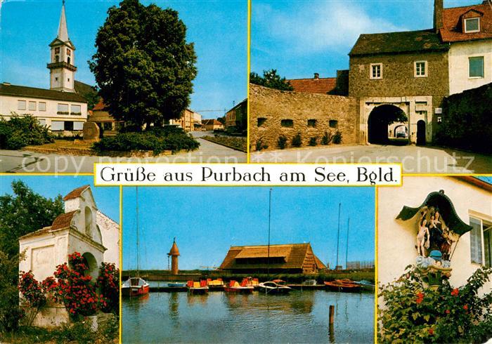 Purbach Neusiedler See Ortsmotive Tuerkentor Kapelle Seemotiv Bildstock