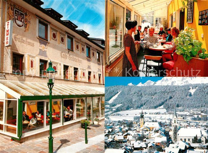Schladming Obersteiermark Gaestehaus Pension Cafe Erlbacher Wintergarten Winterp