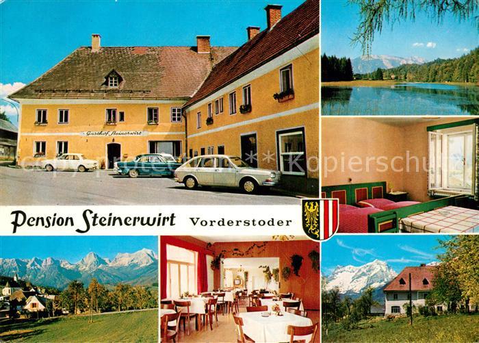 Vorderstoder Gasthof Pension Steinerwirt Landschaftspanorama See Alpen