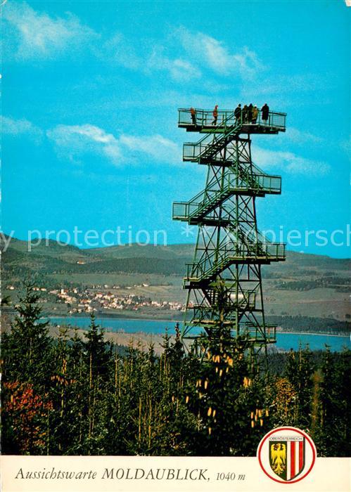 Ulrichsberg Oberoesterreich Aussichtswarte Moldaublick Blick nach Oberplan Boehm