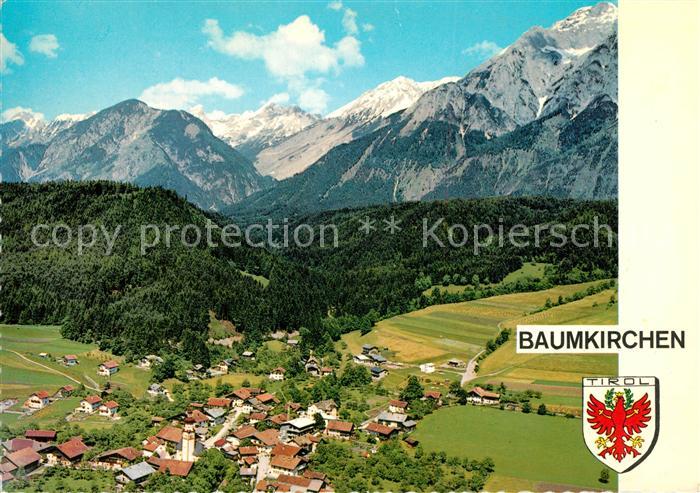 Baumkirchen mit Bettelwurf Karwendelgebirge Fliegeraufnahme
