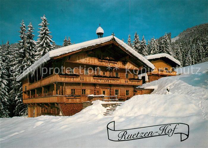 Kirchberg Tirol Jausenstation Ruetzenhof Winterlandschaft Alpen