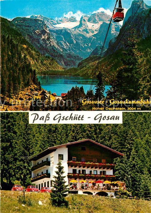 Gosau Oberoesterreich Pass Gschuett Gosausee Bergbahn Hoher Dachstein