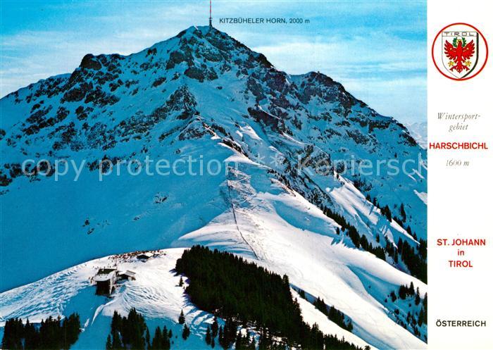 St Johann Tirol Wintersportgebiet Harschbichl Kitzbueheler Horn Fliegeraufnahme
