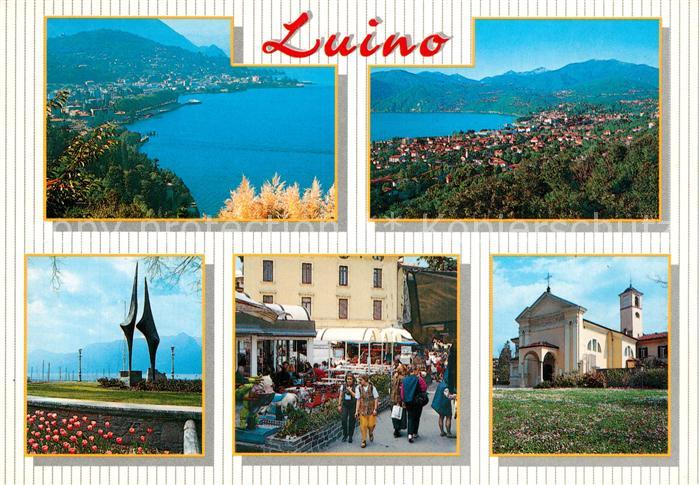 Luino Una perla di lago Panorama Denkmal Kirche Strassencafes