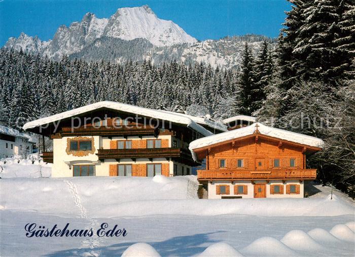 St Johann Tirol Gaestehaus Eder Winterlandschaft Alpen