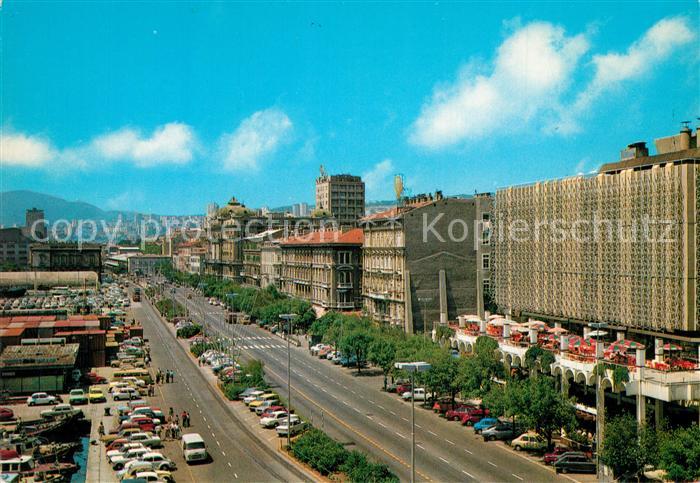 Rijeka Fiume Strassenpartie Innenstadt