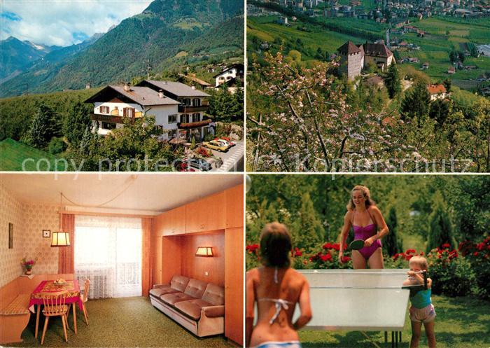 Dorf Tirol Gaestehaus Pension Tischtennis Schloss Baumbluete