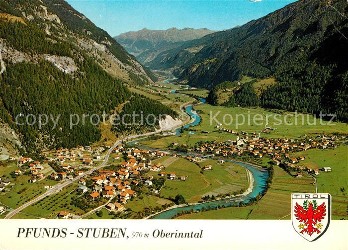 Stuben Pfunds Oberinntal Alpenpanorama Fliegeraufnahme