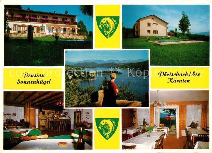 Poertschach Woerthersee Pension Sonnenhuegel Swimming Pool Fernblick Alpenpanora