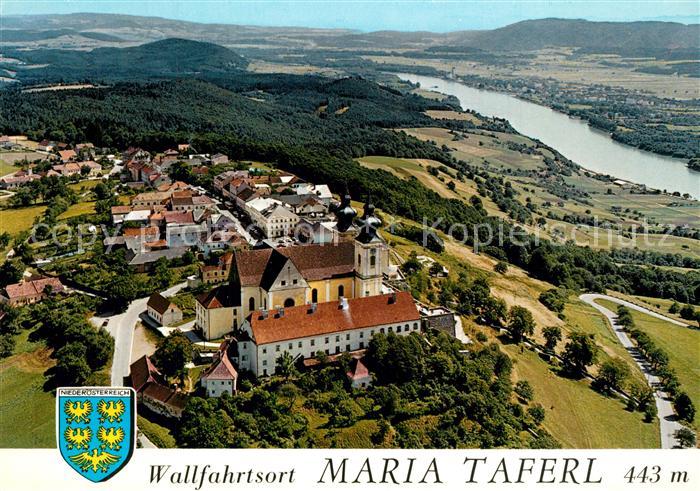 Maria Taferl Wallfahrtsort Barocke Basilika 18. Jhdt. Fliegeraufnahme
