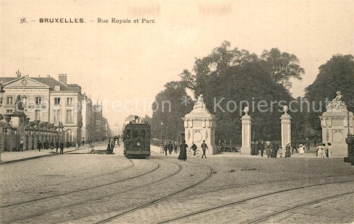 Strassenbahn Bruxelles Rue Royale Parc