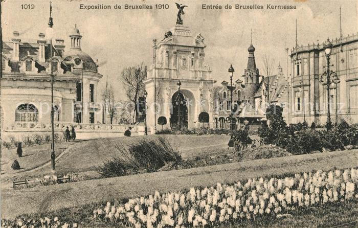 Exposition Universelle Bruxelles 1910 Entree de Bruxelles Kermesse