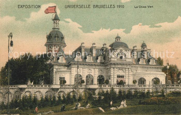 Exposition Universelle Bruxelles 1910 Chien Vert