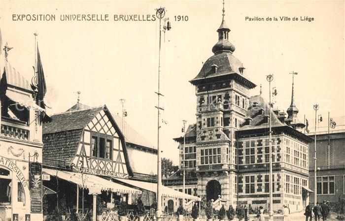 Exposition Universelle Bruxelles 1910 Pavillon de la Ville de Liege