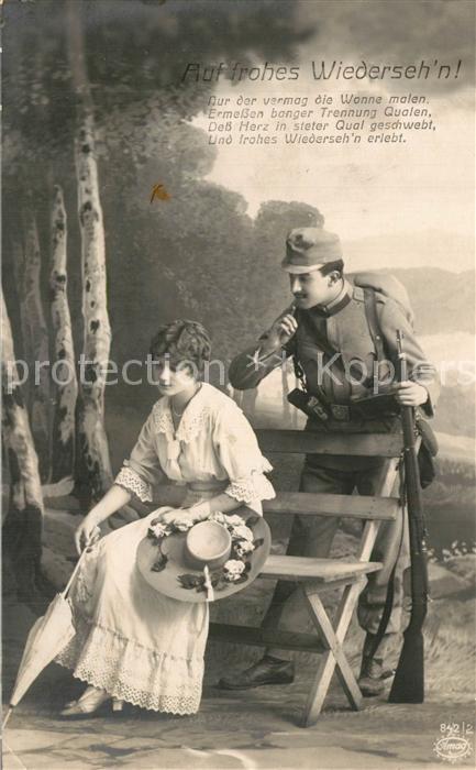 Militaria Poesie Auf frohes Wiederseh'n Foto-Amag-Nr. 84