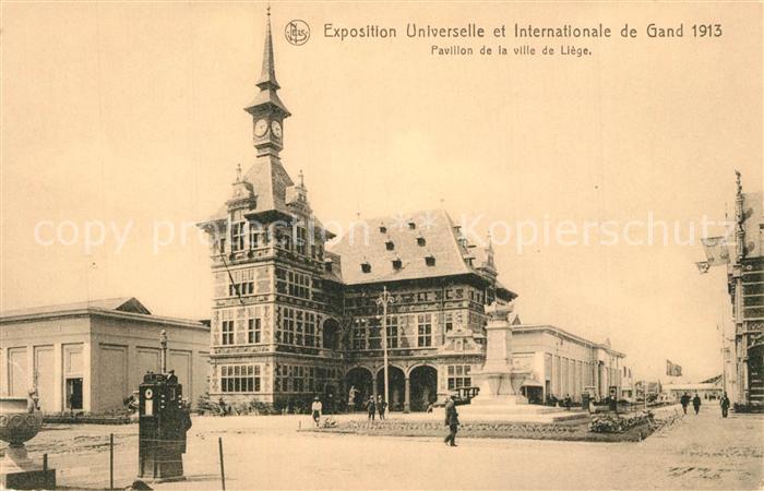 Exposition Universelle Gand 1913 Pavillon de la Ville de Liege