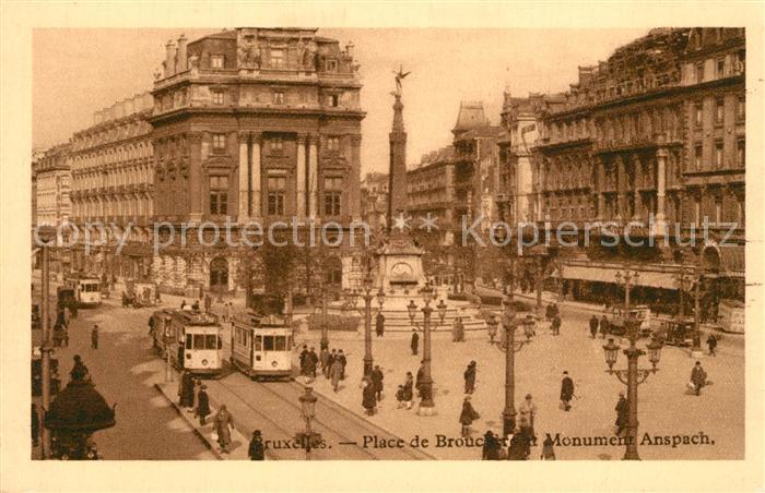 Strassenbahn Bruxelles Place de Brouckere Monument A