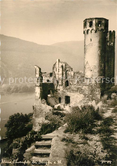 Foto Popp Nr. Ruine Ehrenfels Bingen am Rhein