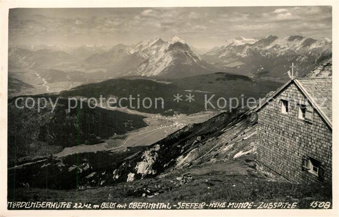 Noerdlinger Huette Seefeld Hohe Munde Zugspitze